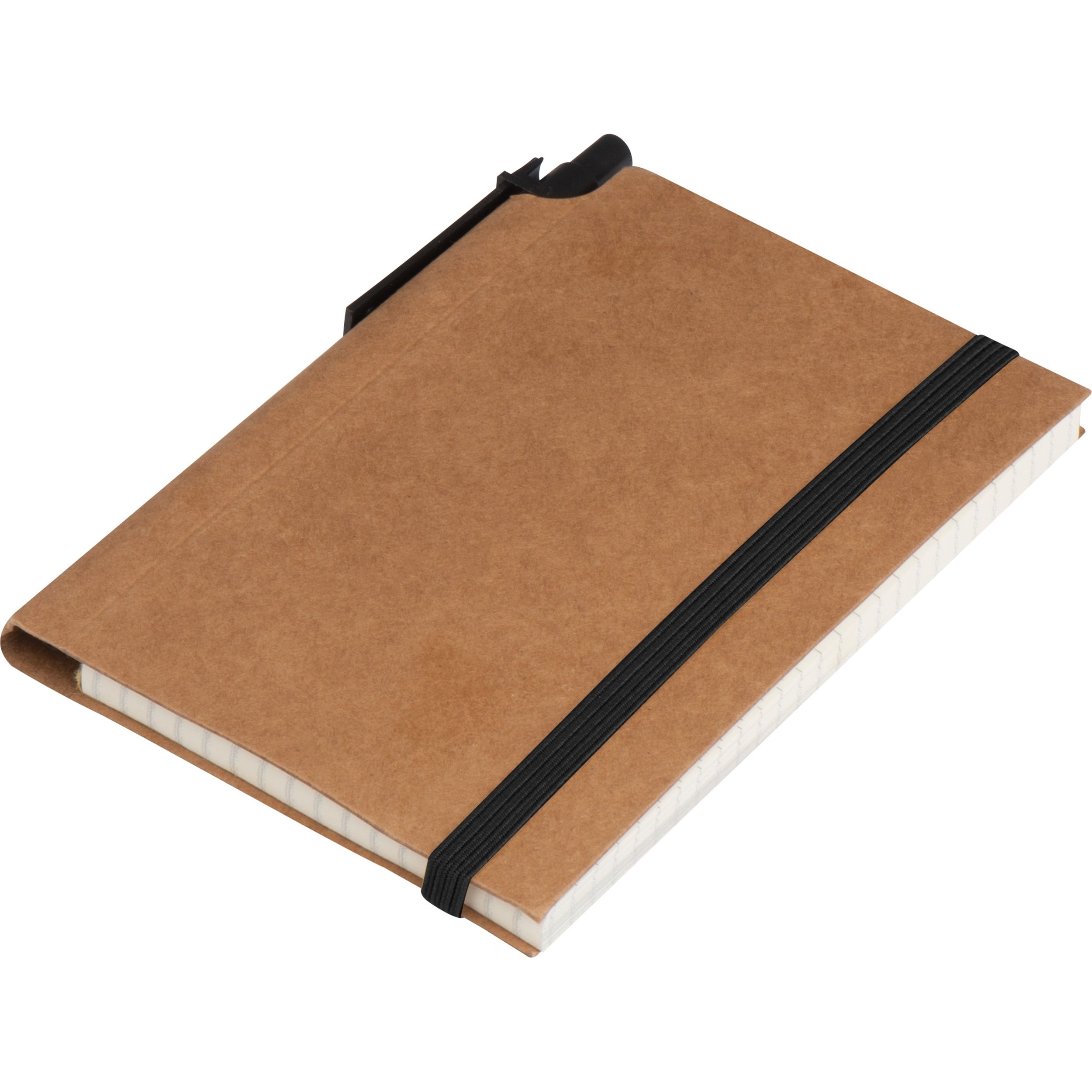 MA20581-01Kleines Notizbuch mit Umschlag aus Karton NATALIA_ braun