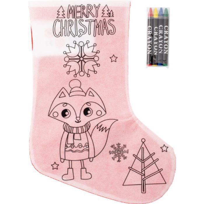 GI8292-48Weihnachtsstrumpf aus Non-Woven _80 gr_m²_ Jasleen_ Rot_Weiss