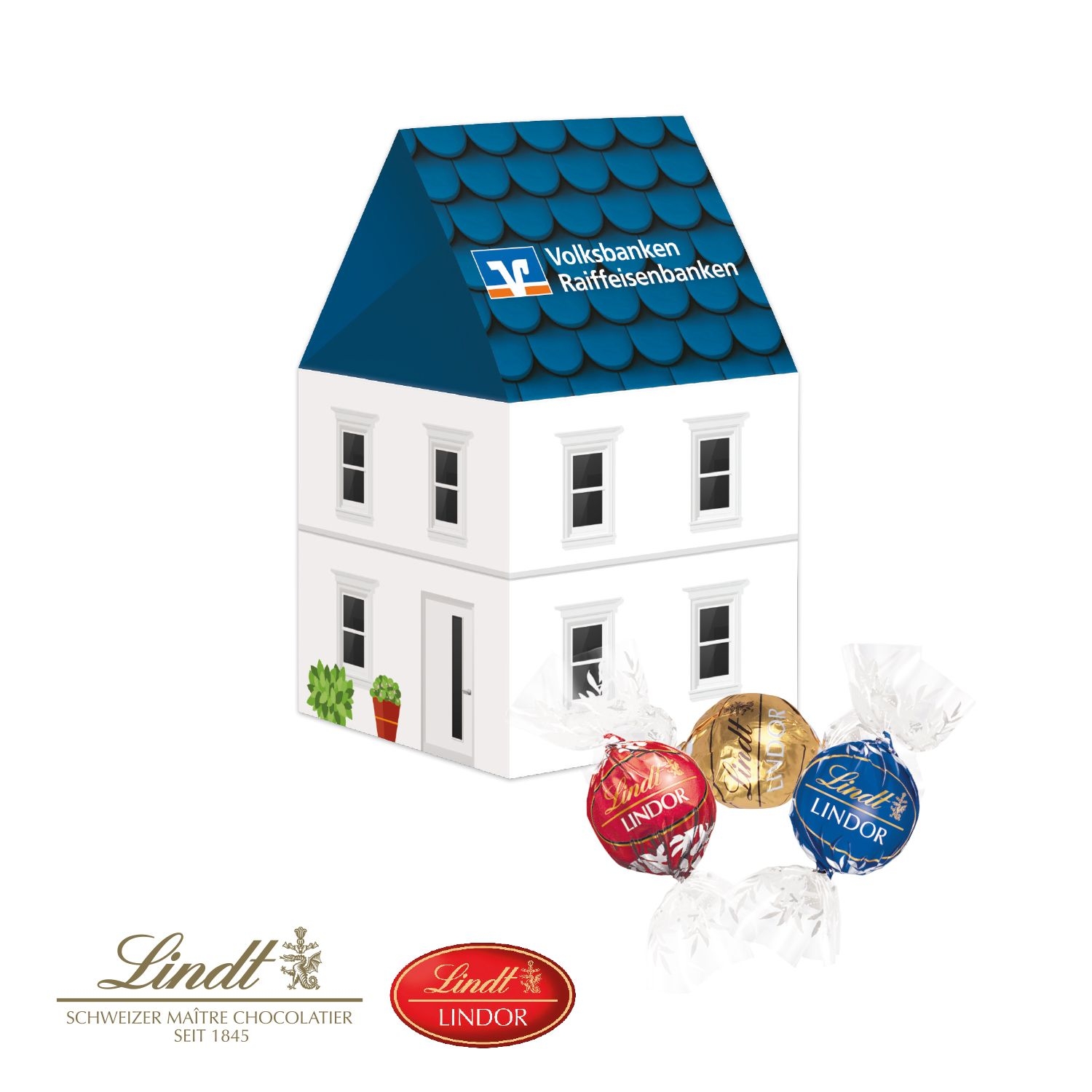CD917173D Praesent Haus mit Lindt Lindor Pralinés
