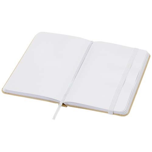 PF106022-1Reed A6 Hardcover Notizbuch_ blanko_ aus recyceltem Material_ weiss