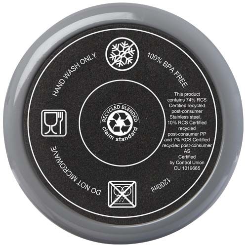 PF100801-5Melbourne 1200 ml RCS-zertifizierter Isolierbecher mit Strohhalm_ grau