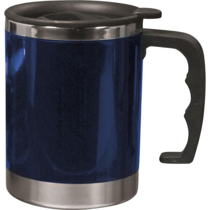 GI4658-05Trinkbecher mit Deckel aus Kunststoff Gabi_ Blau