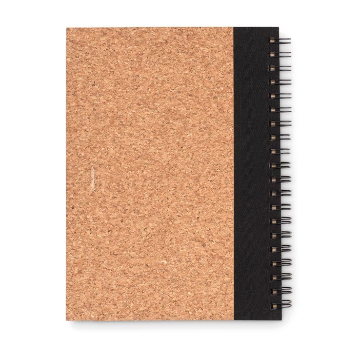MO9859-03Sonora Pluscork Notizbuch mit Kork-Cover_ Schwarz