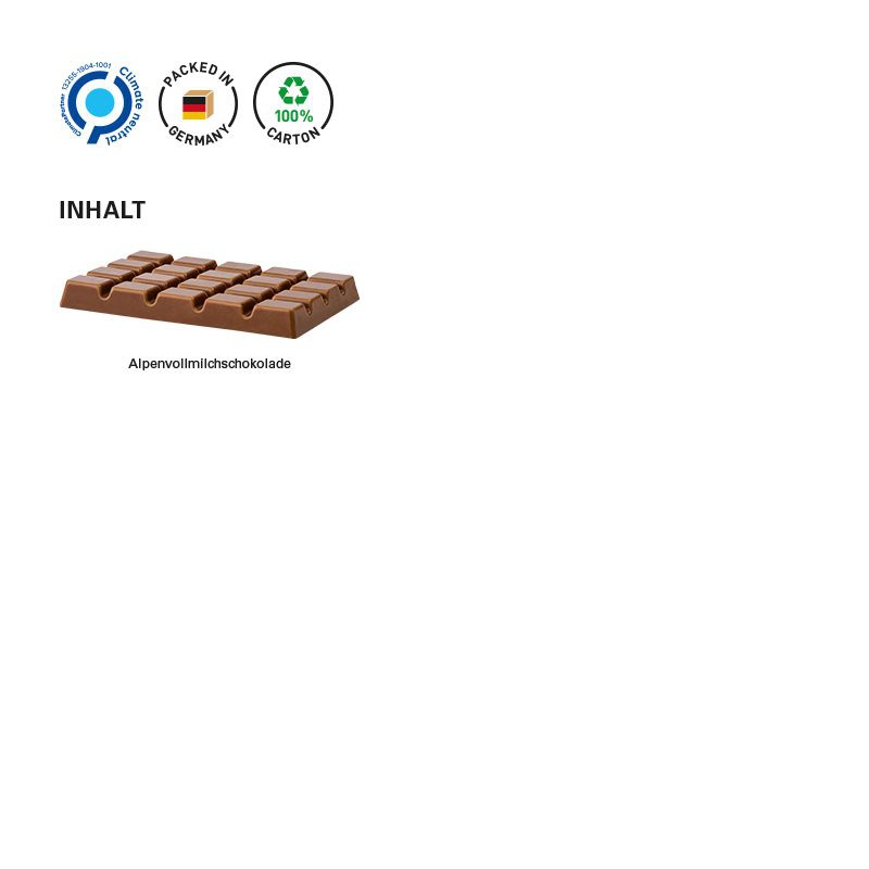Design Schokolade, Alpenvollmilchschokolade