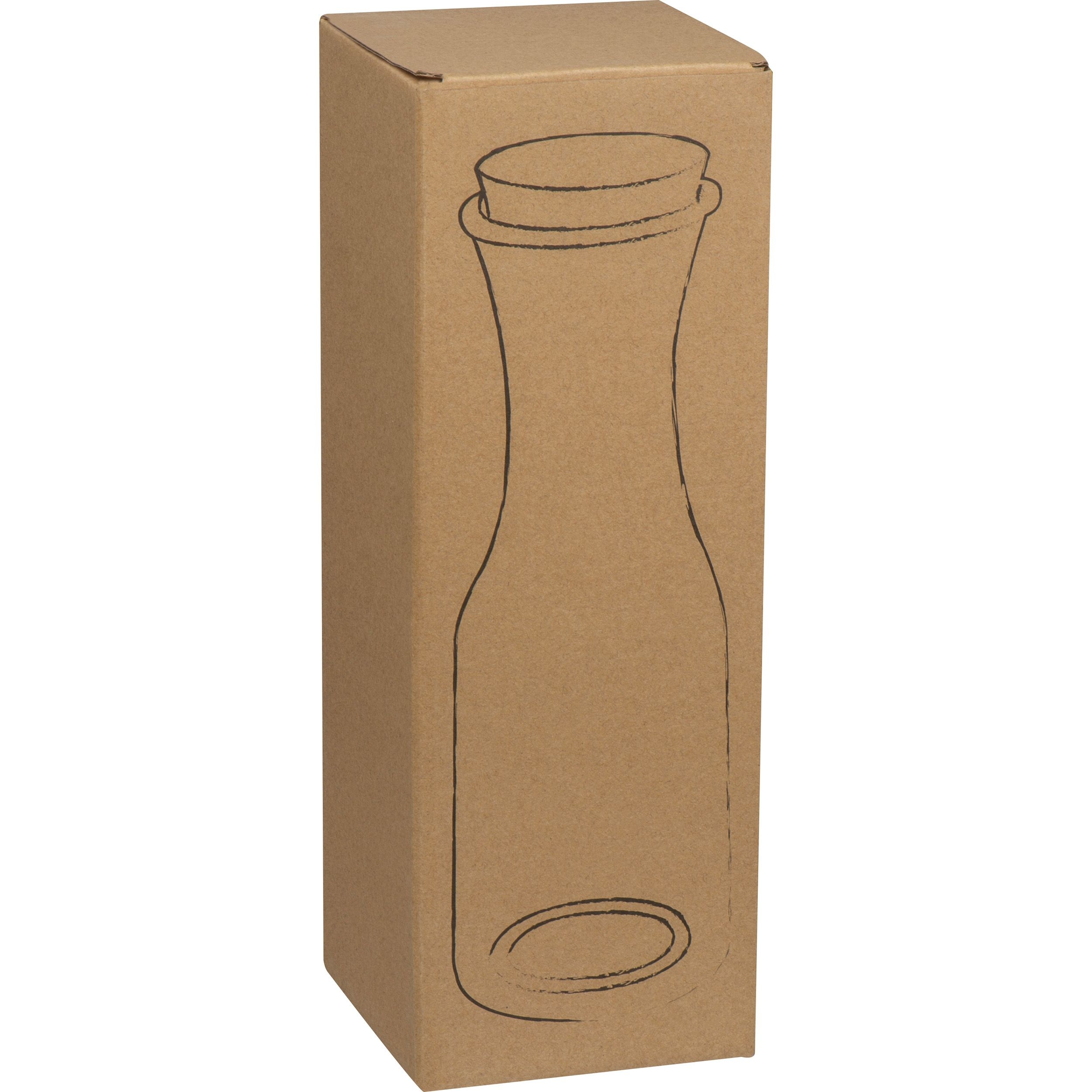 MA62306-66Glasflasche mit Korkdeckel_ transparent