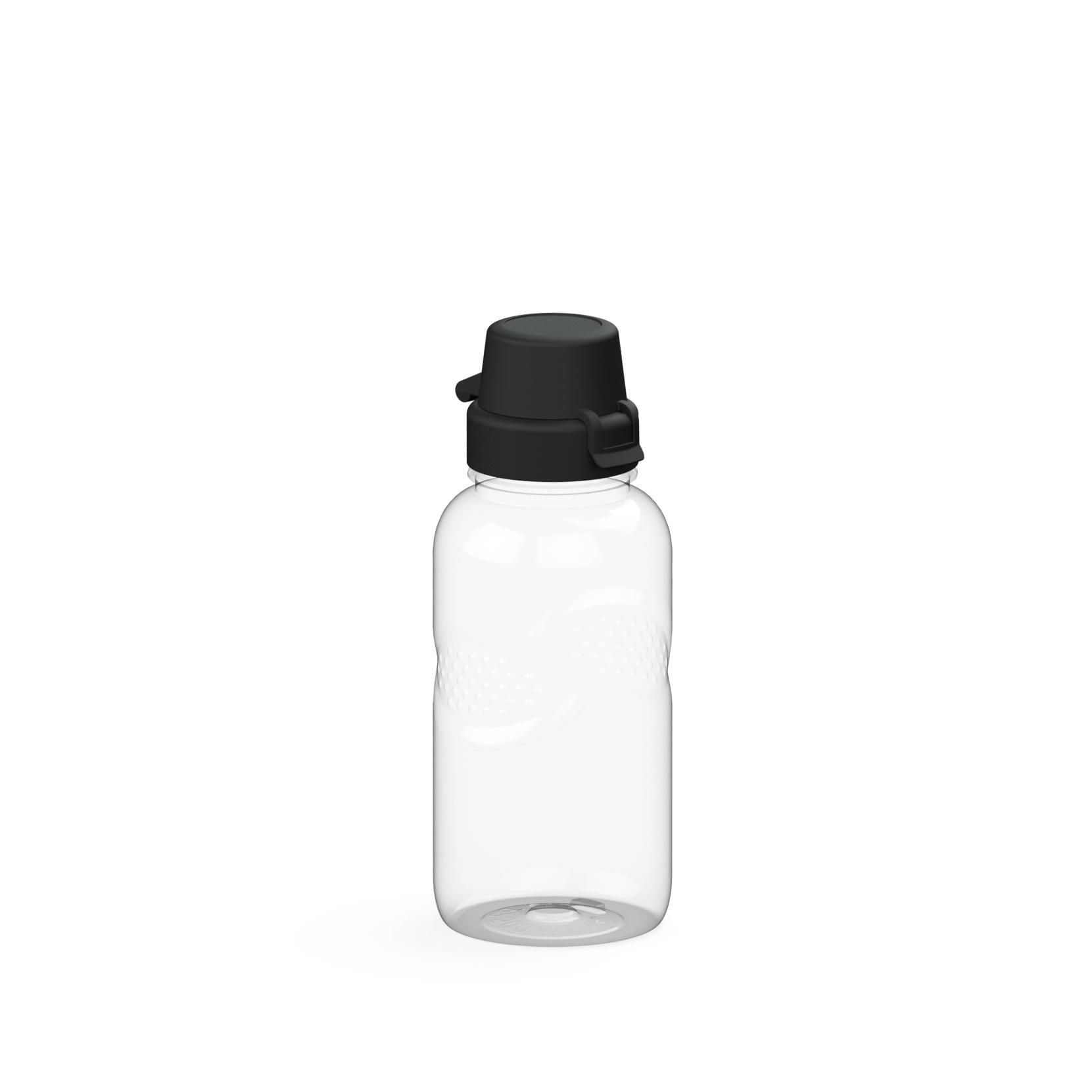 EL02229-2Trinkflasche Carve _School_ 500 ml_ RENEW_ transparent_ schwarz