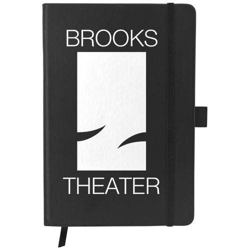 PF106907-1Colour-Edge A5 Hard Cover Notizbuch_ schwarz