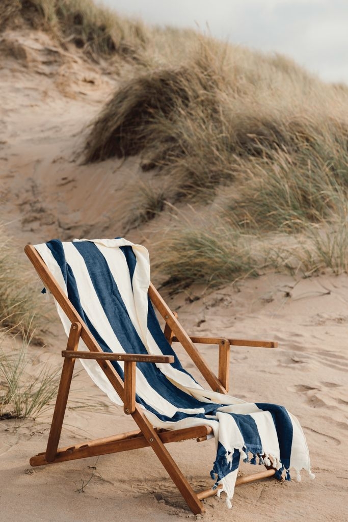 XDV806-1VINGA Valmer Strandtuch 450gr_m²_ navy blau