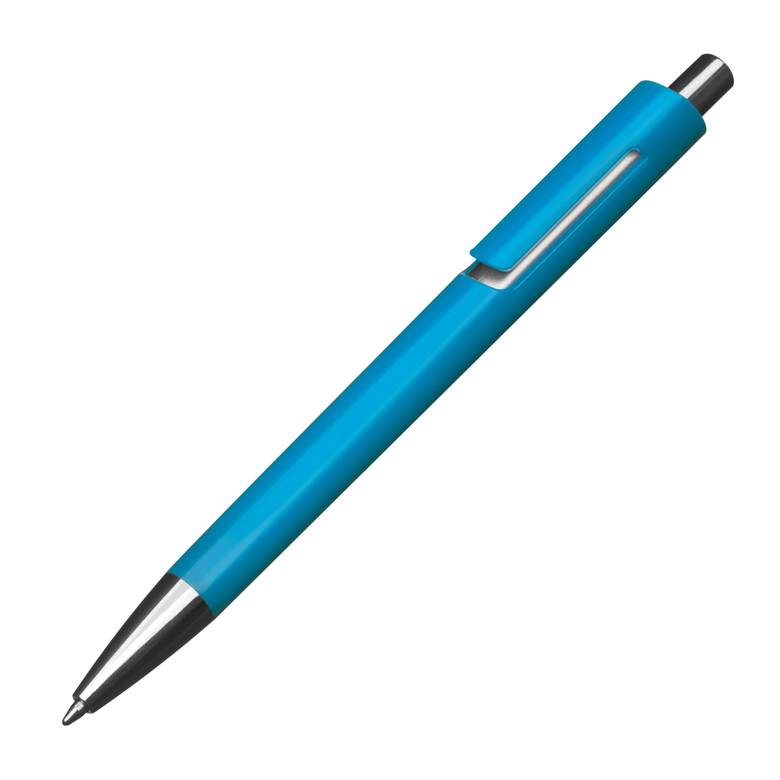 MA13538-24Kugelschreiber mit silbernen Applikationen_ hellblau