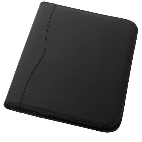 PF119986-3Ebony A4 Reissverschlussmappe_ schwarz