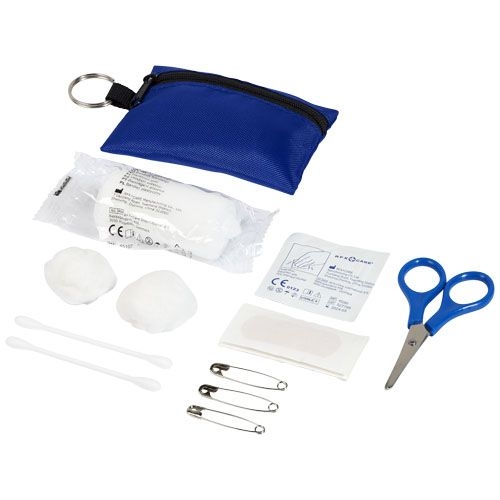 PF122009-4Valdemar 16-teilige Erste-Hilfe-Tasche mit Schluesselanhaenger_ royalblau PF122009-4Valdemar 16-teilige Erste-Hilfe-Tasche mit Schluesselanhaenger_ royalblau