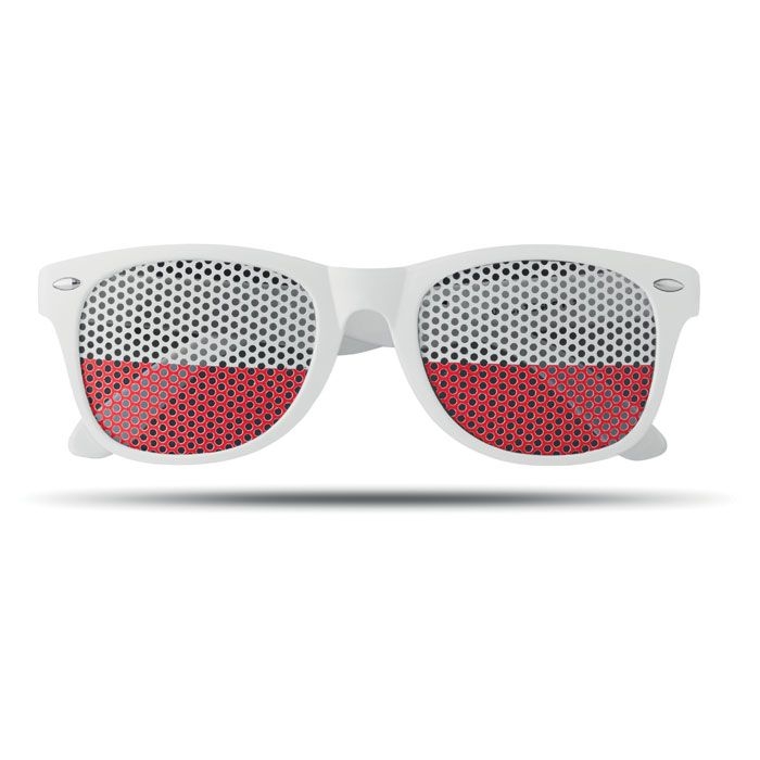 MO9275-06Flag Fun Fan Sonnenbrille_ Weiss