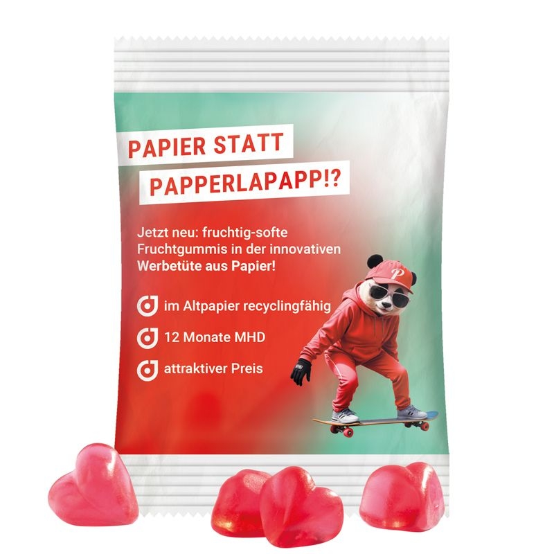 JG18062-1Minituete 15 g Trolli Fruchtgummi Standardformen_ Herz_ weiss