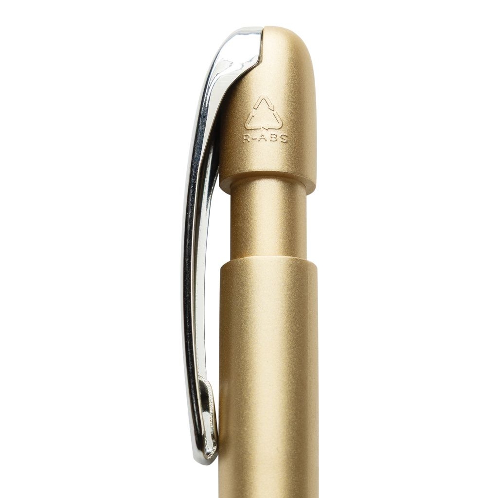 XDP611.39-11Glide GRS-zertifizierter rABS Stift mit Metallclip_ gold