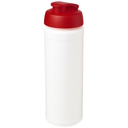 PF210074-4Baseline® Plus grip 750 ml Sportflasche mit Klappdeckel_ weiss_rot PF210074-4Baseline® Plus grip 750 ml Sportflasche mit Klappdeckel_ weiss_rot