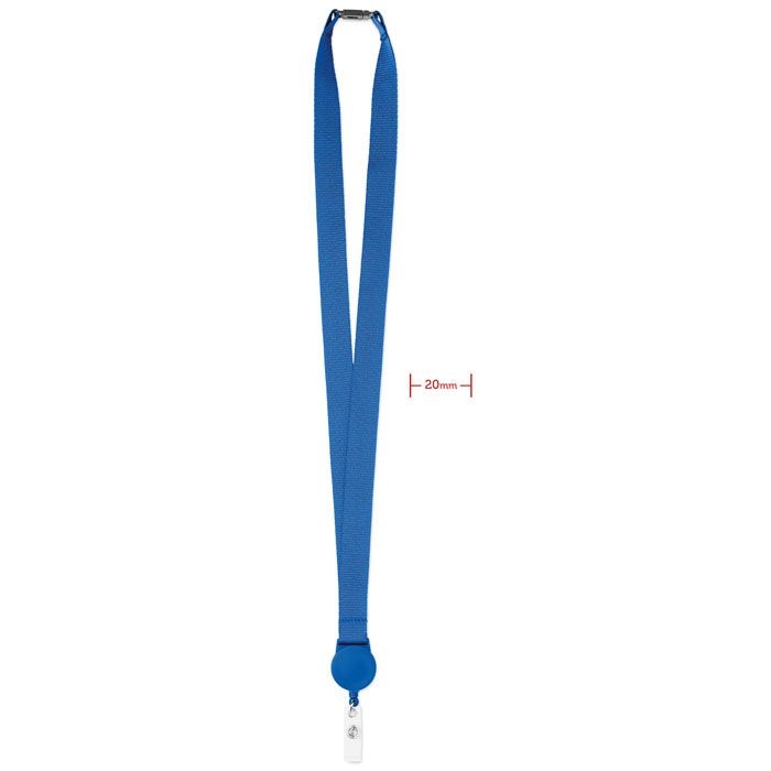 MO9852-37Zip Lanyard Lanyard mit Badge-Halter_ Koenigsblau MO9852-37Zip Lanyard Lanyard mit Badge-Halter_ Koenigsblau