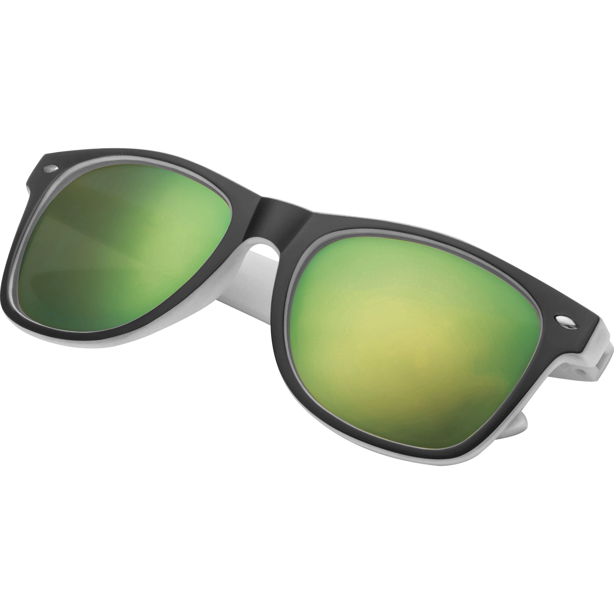 MA50671-06Sonnenbrille aus Kunststoff mit verspiegelten Glaesern_ UV 400 Schutz_ weiss MA50671-06Sonnenbrille aus Kunststoff mit verspiegelten Glaesern_ UV 400 Schutz_ weiss
