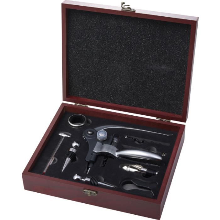 9 teiliges Sommelierset Emil, Braun