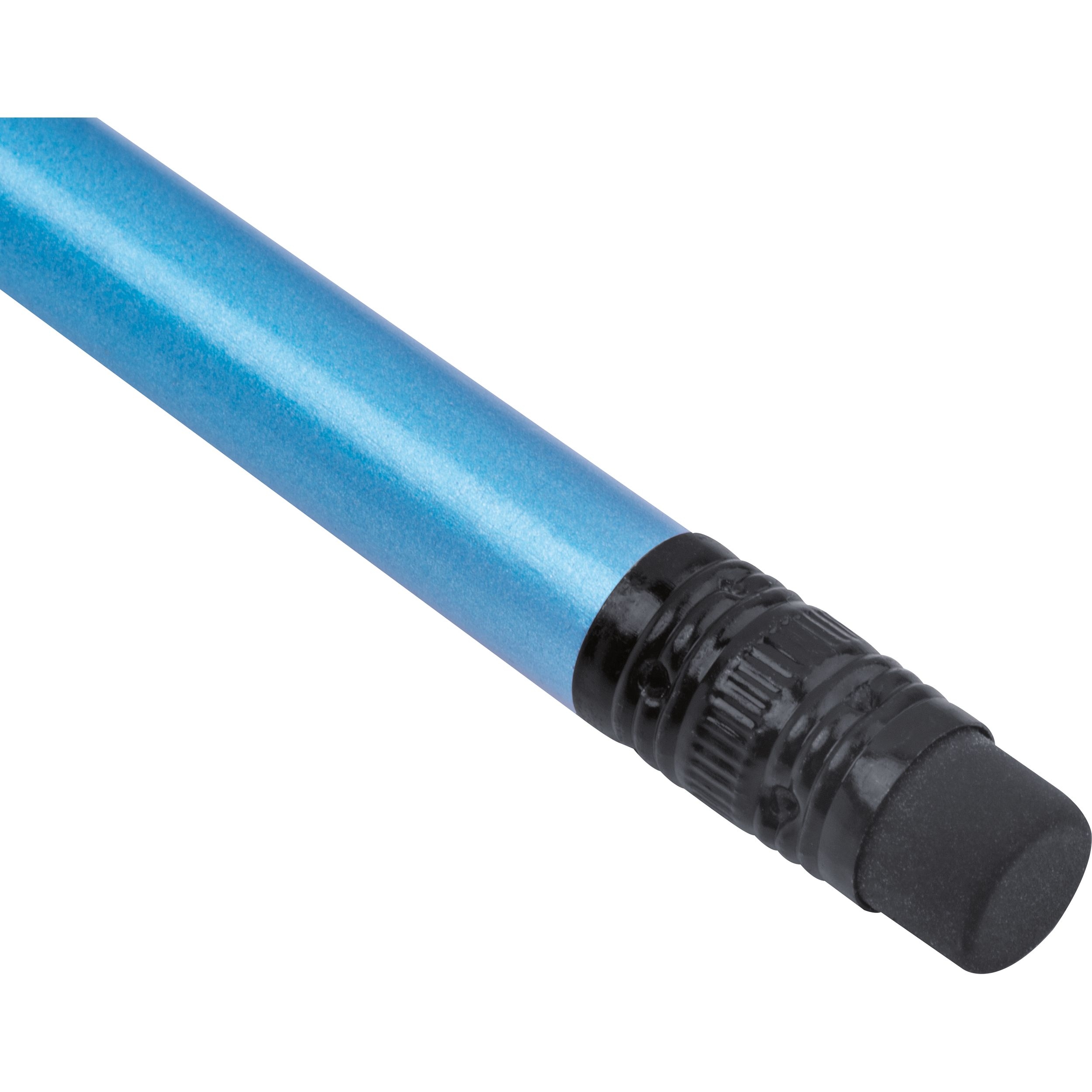 MA15321-24Bleistift mit Radiergummi in Metallic-Farben JAMES_ hellblau