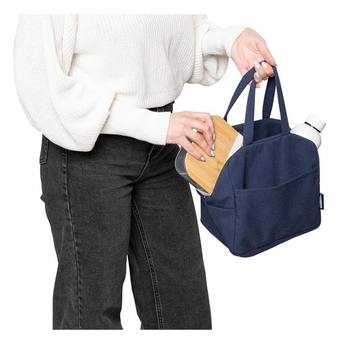 GI1204071-05Kuehltasche aus recyceltem Poly-Baumwollgewebe _330 g_m2_ Elowen_ blau