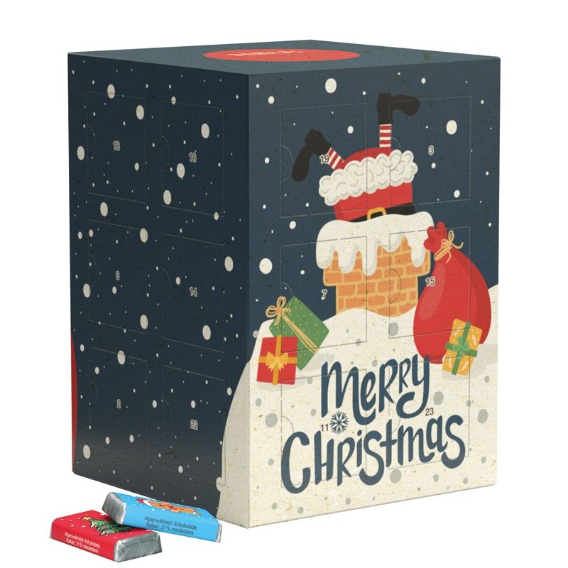 JG20164-2Tower Adventskalender_ Graspapier_ Schokotaefelchen_ Schokotaefelchen_ Individuelles Motiv