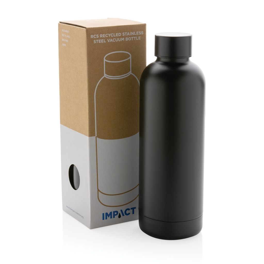 XDP435.70-1Impact Vakuumflasche aus RCS recyceltem Stainless-Steel_ schwarz