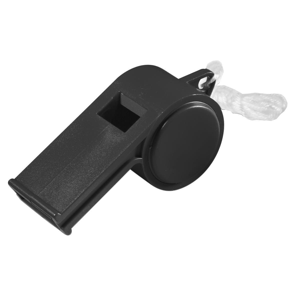 EL03637-2Trillerpfeife _Sport_ mit Kordel_ uni-colour_ schwarz