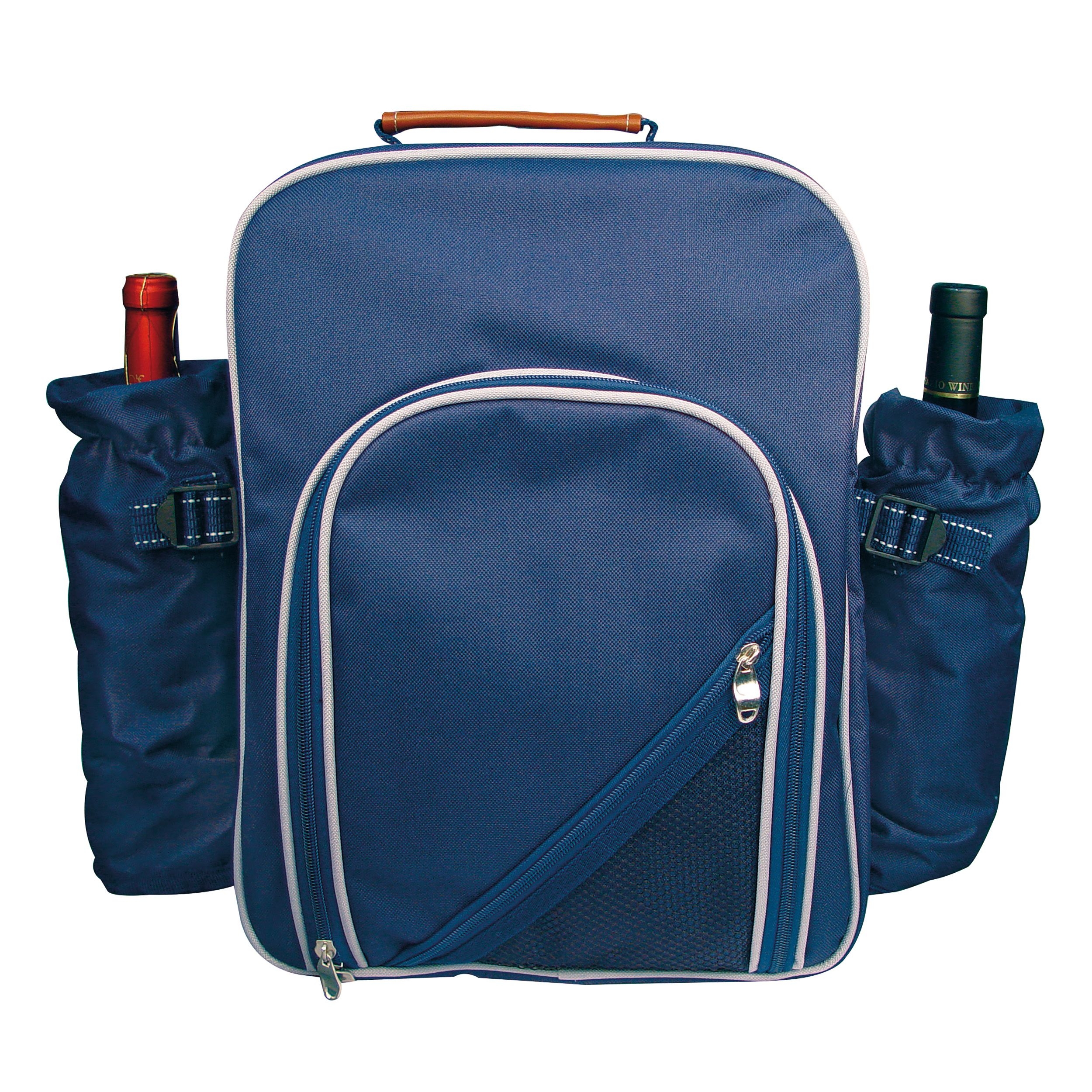 MA66607-04Picknickrucksack aus Polyester fuer 4 Personen_ blau