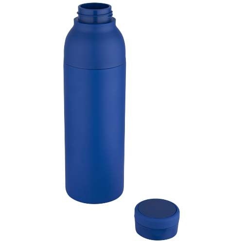 PF100838-3Illuminate 650 ml RCS doppelwandige Isolierflasche aus recyceltem Edelstahl_ royalblau