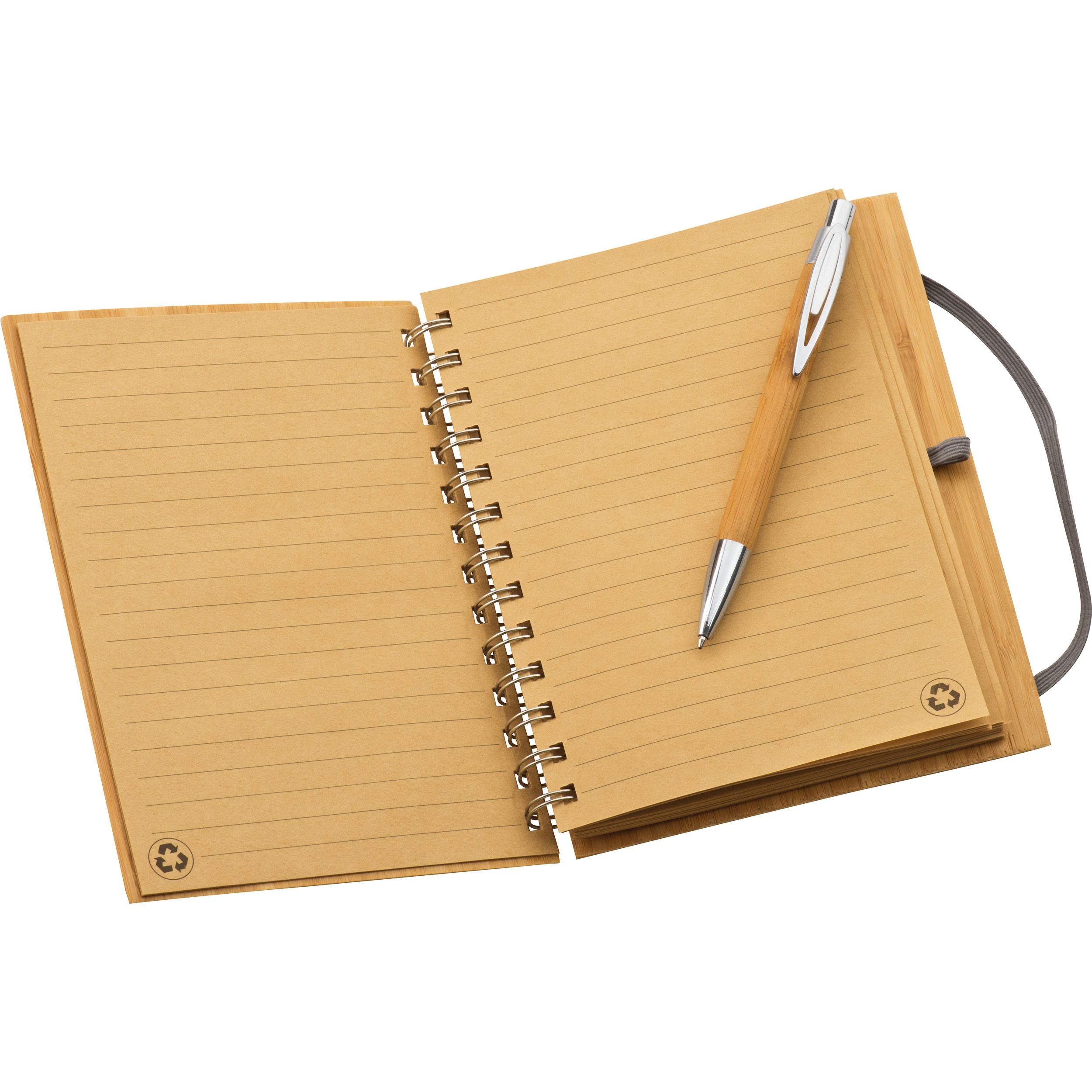 MA28909-01Notizbuch mit Bambuscover_ braun