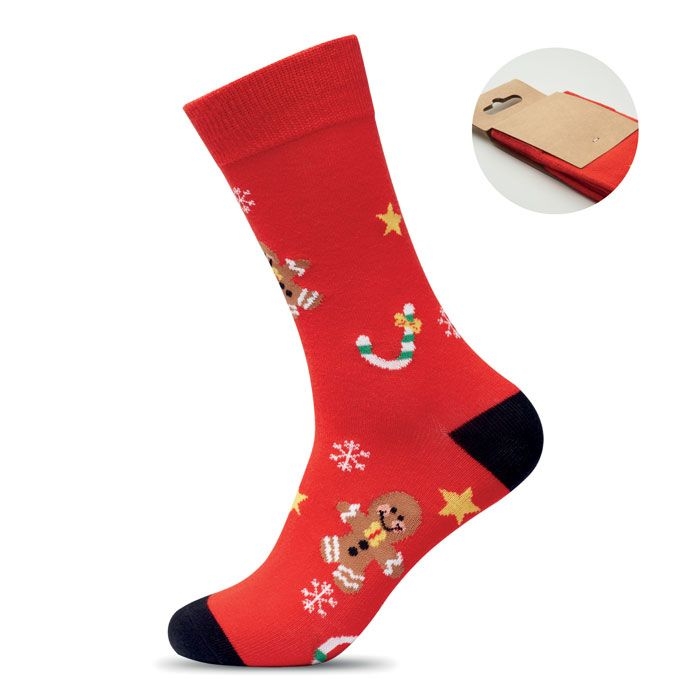 CX1575-05Soc Large Weihnachtssocken L_ rot