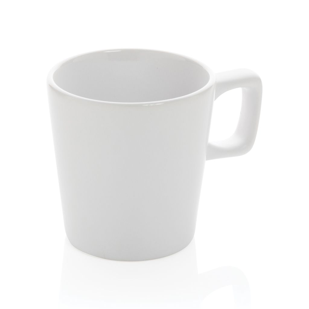 XDP434.05-3Moderne Keramik Kaffeetasse_ 300ml_ weiss