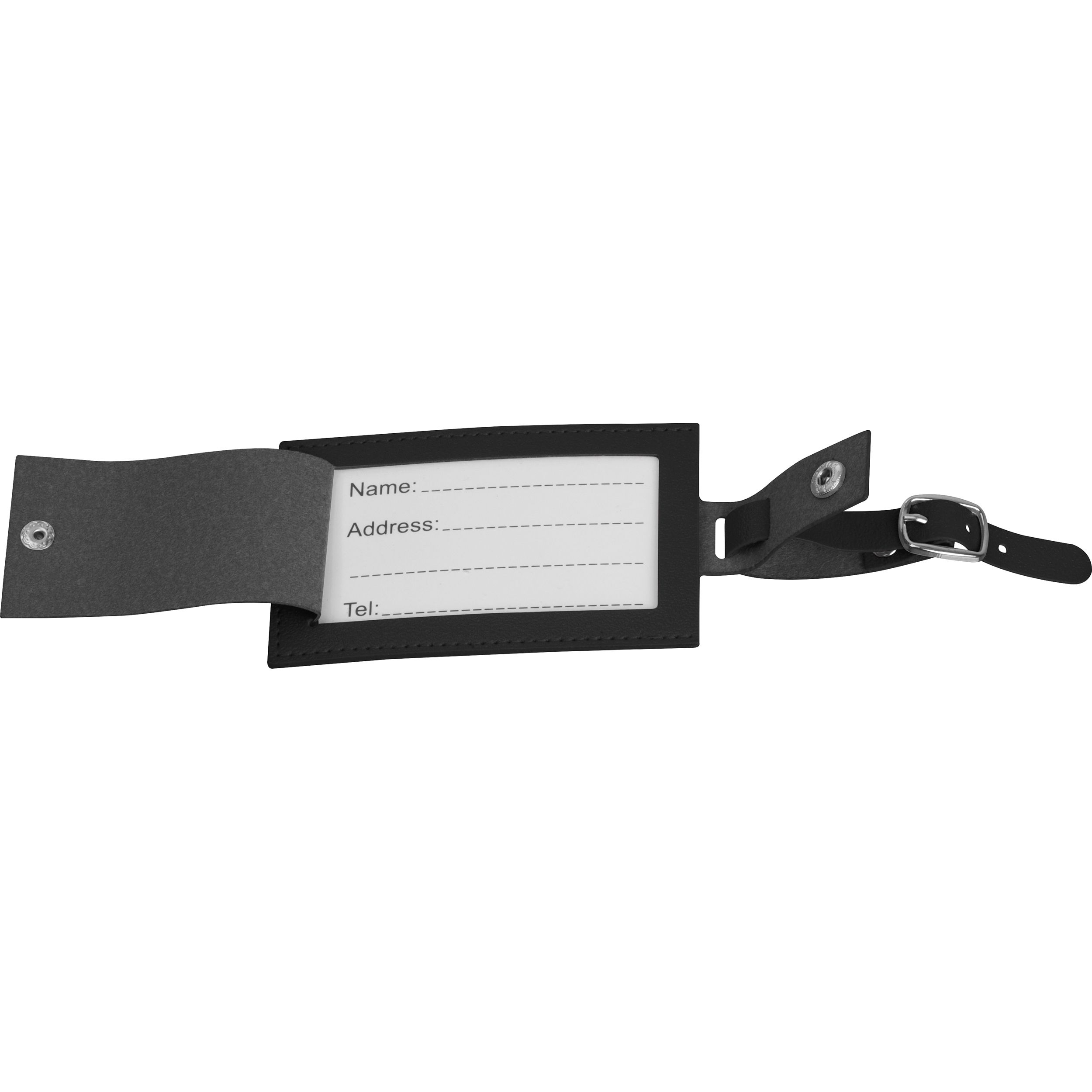 MA94938-03Kofferanhaenger aus Kunstleder AMALIA_ schwarz
