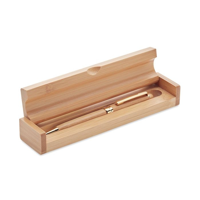 MO9912-40Etna Bambus Drehkugelschreiber_ holz