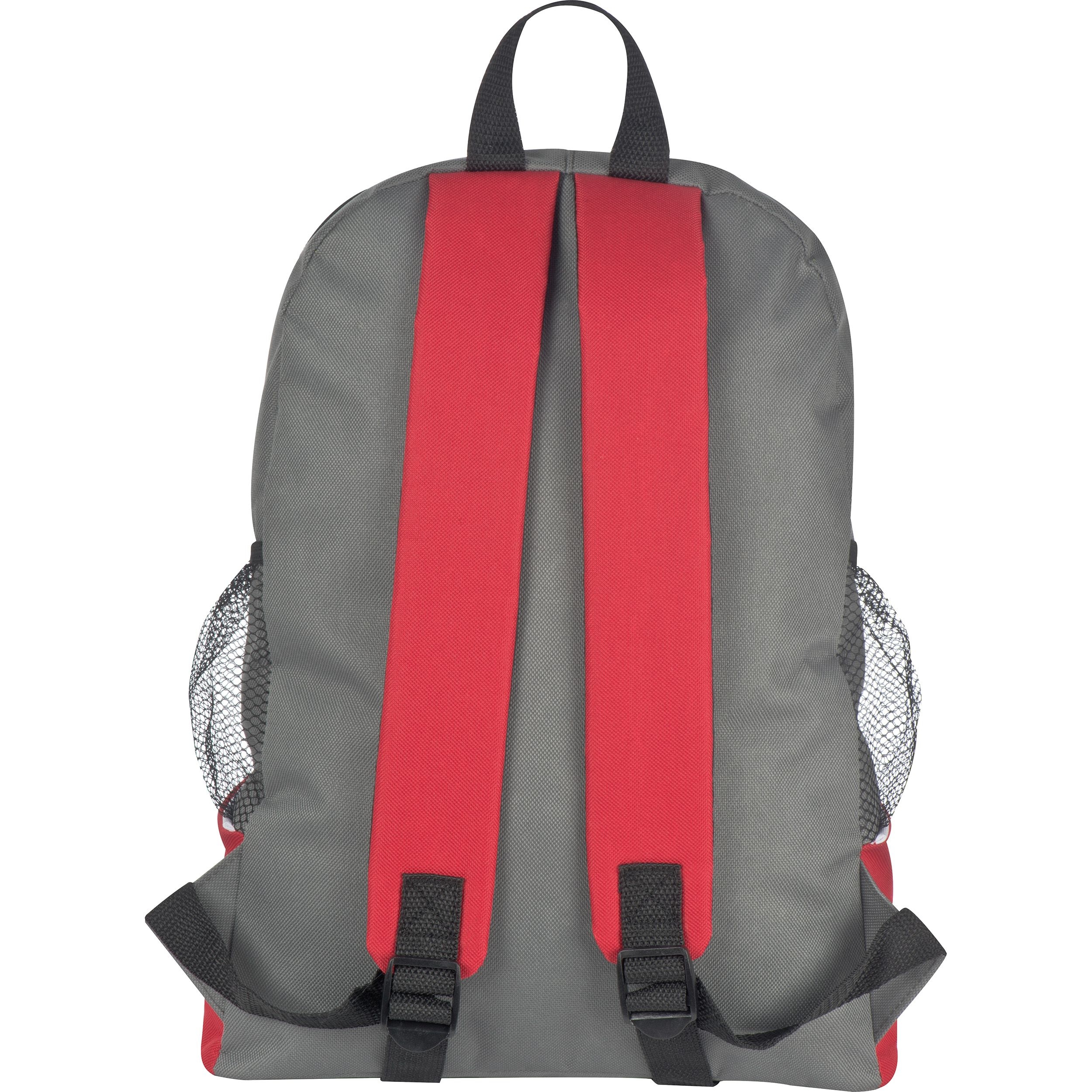 MA68933-05Rucksack mit Seitenfaechern aus Polyester_ rot