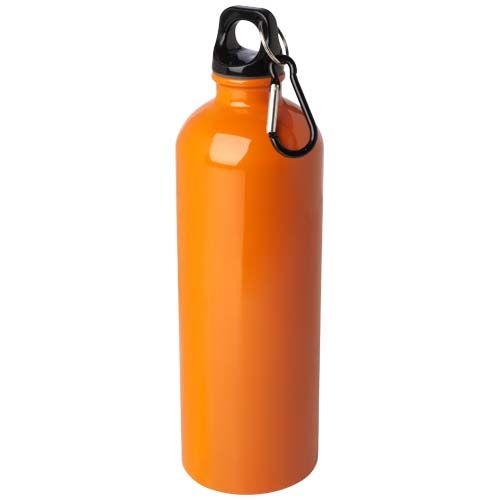 PF100861-4Oregon 750 ml RCS-zertifizierte_ einwandige Trinkflasche aus Edelstahl mit Karabinerhaken_ orange
