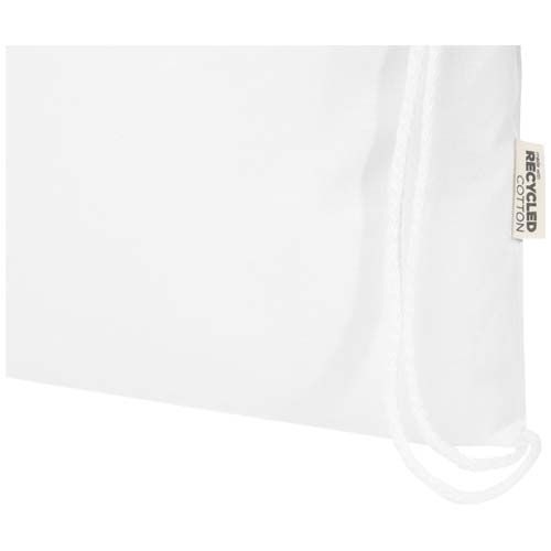 PF120791-1Peru Blend 180 g_m² Sportbeutel aus GRS recycelter Baumwolle 5L_ weiss