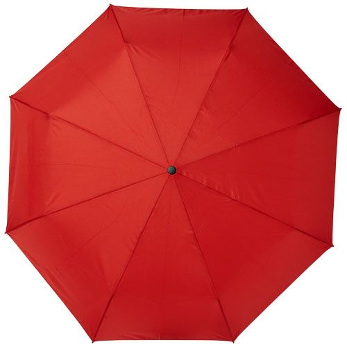 PF109143-4Bo 21_ Vollautomatik Kompaktregenschirm aus recyceltem PET-Kunststoff_ rot
