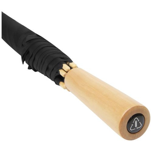 PF109409-3Romee 30'' windbestaendiger Golfschirm aus recyceltem PET_ schwarz