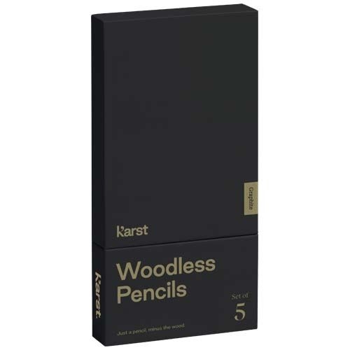 PF107793-1Karst® 5er-Pack 2B holzlose Graphitstifte_ grau