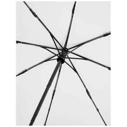 PF109143-2Bo 21_ Vollautomatik Kompaktregenschirm aus recyceltem PET-Kunststoff_ weiss