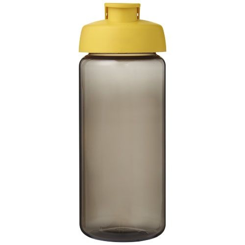 PF210445-5H2O Active® Octave Tritan™ 600-ml-Sportflasche mit Klappdeckel_ kohle_gelb