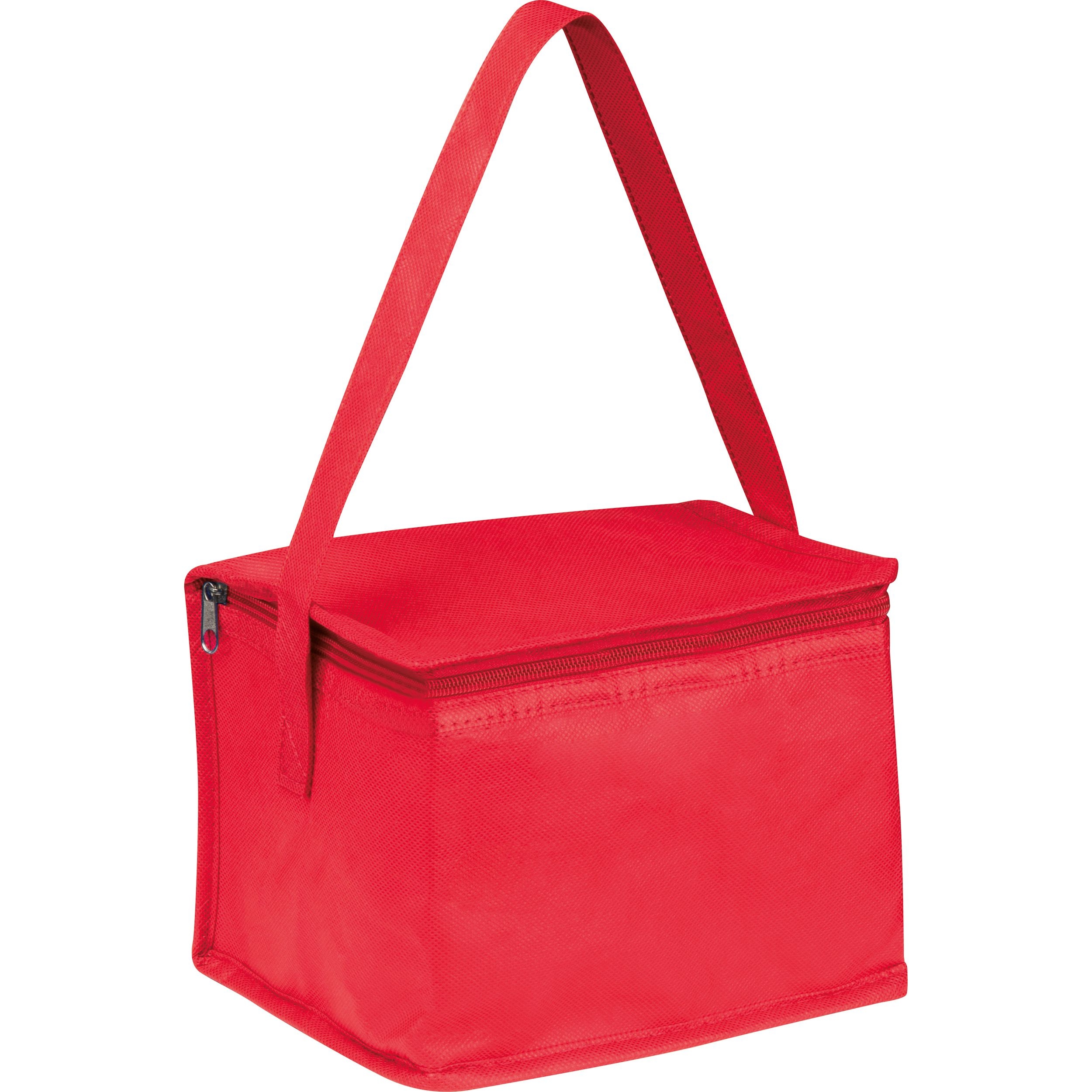 MA61542-05Non-Woven Kuehltasche LUDMILA_ rot