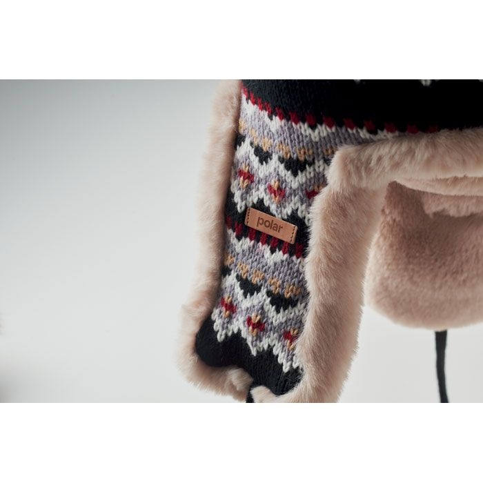 MO2688-03Yulong Gestrickte Ohrenmuetze_ schwarz