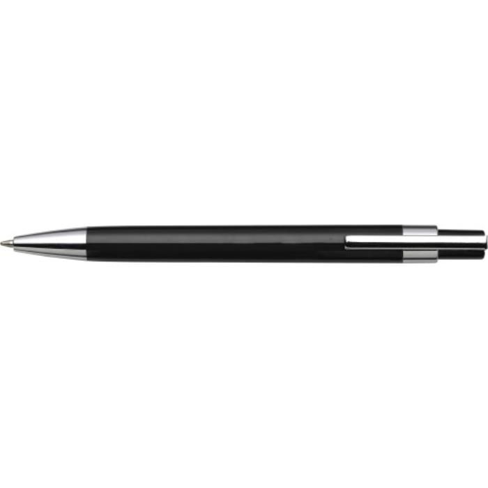 Kugelschreiber aus Kunststoff Jarod, Schwarz