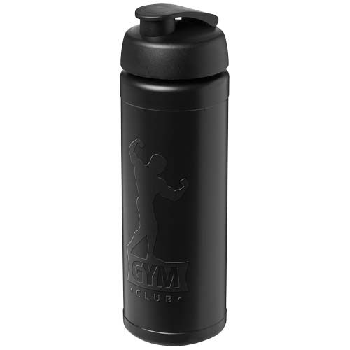 PF210291-3Baseline Rise 750 ml Sportflasche mit Klappdeckel_ schwarz_schwarz