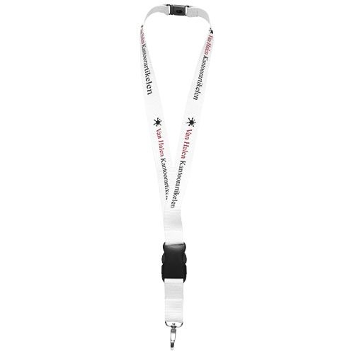 PF102130-6Yogi Lanyard mit Sicherheitsverschluss_ weiss