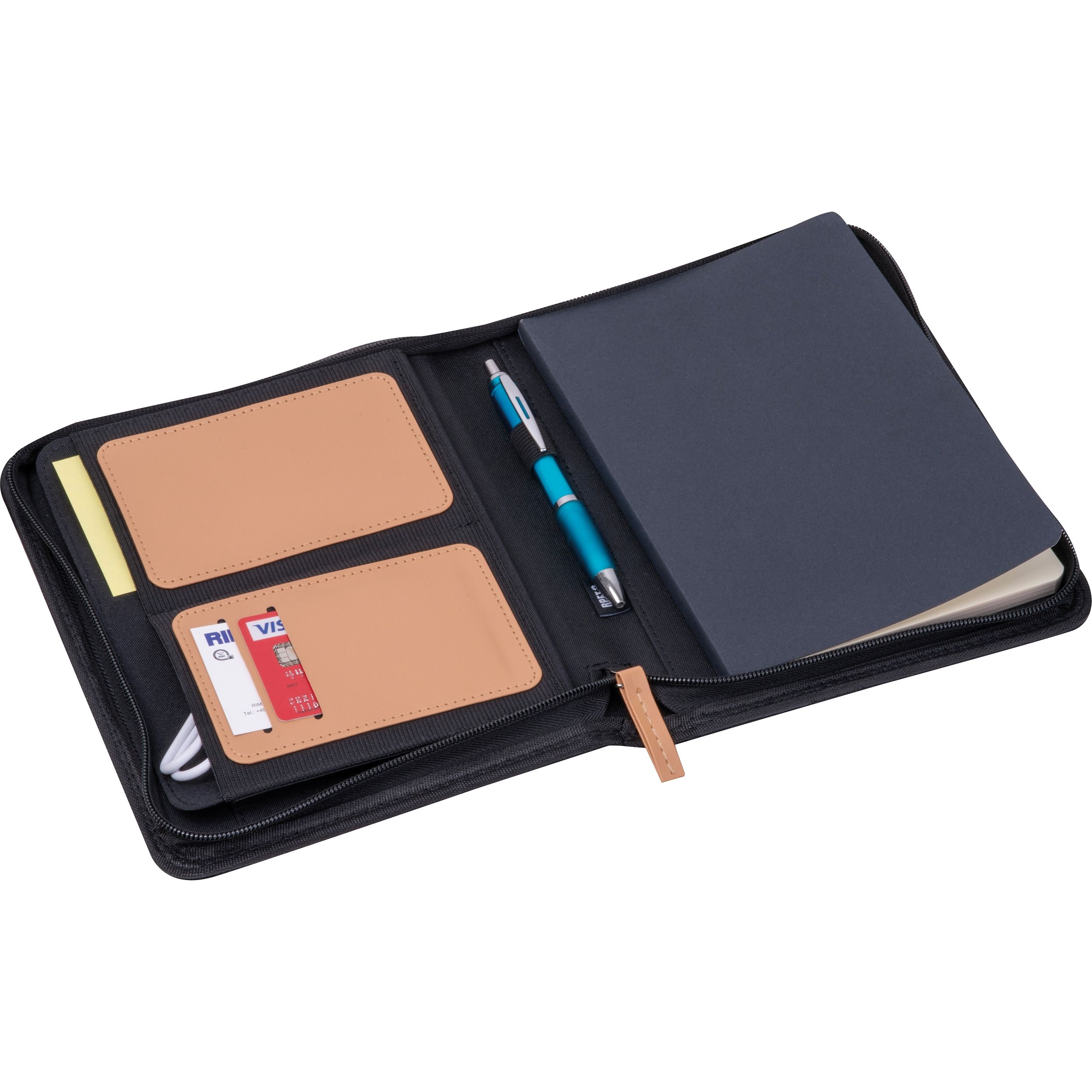 MA25432-03A5 Schreibmappe aus recyceltem PET SHANNON_ schwarz