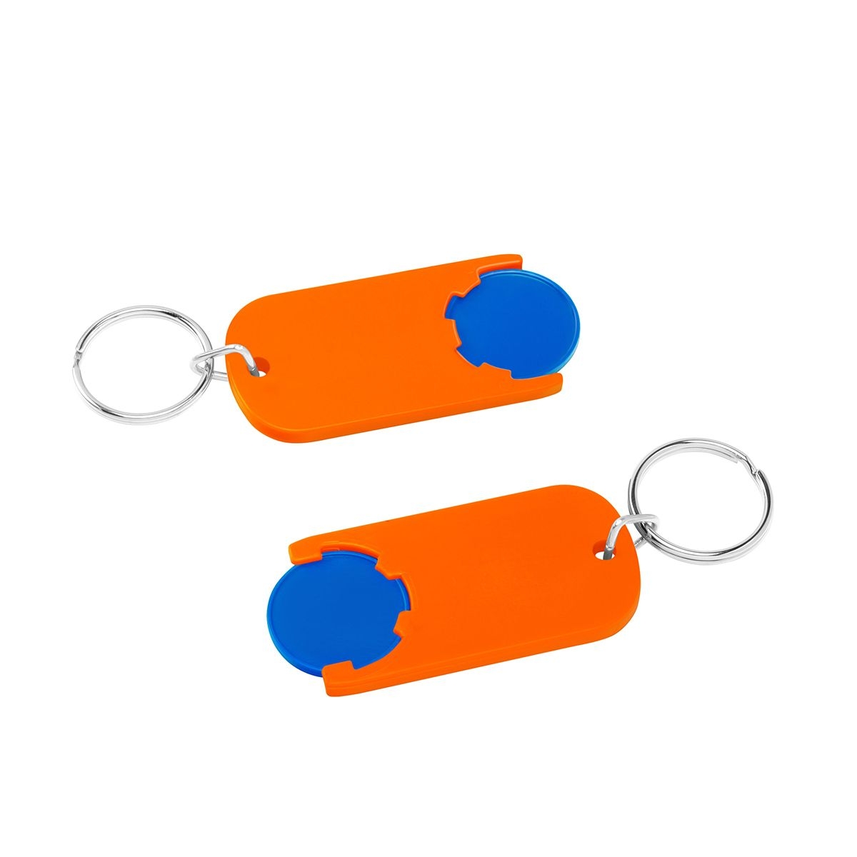 HE7439R-3-5Chiphalter mit 1€-Chip _Alpha_ blau_ orange HE7439R-3-5Chiphalter mit 1€-Chip _Alpha_ blau_ orange