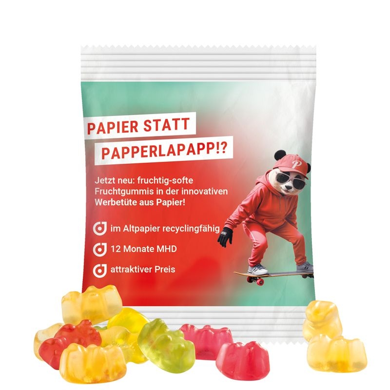 JG18061-11Minituete 10 g Trolli Fruchtgummi Standardformen_ Premium-Baerchen_ weiss